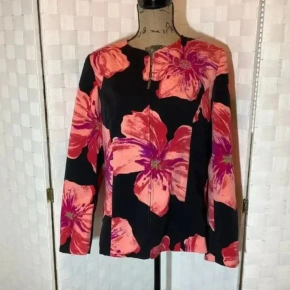 Victor Costa floral blazer size medium - Picture 5 of 9